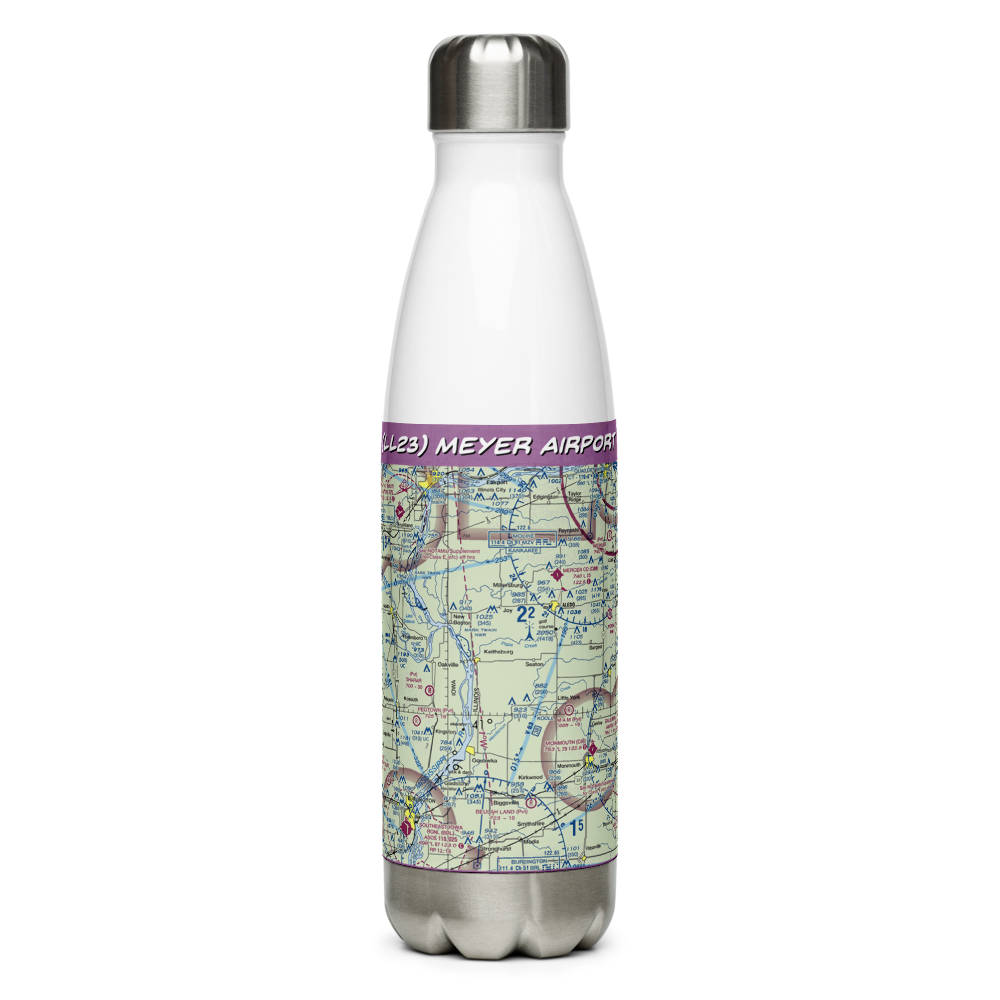 Meyer Airport (LL23) VFR Sectional Water Bottle 