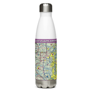 Olson Airport (LL53) VFR Sectional Water Bottle