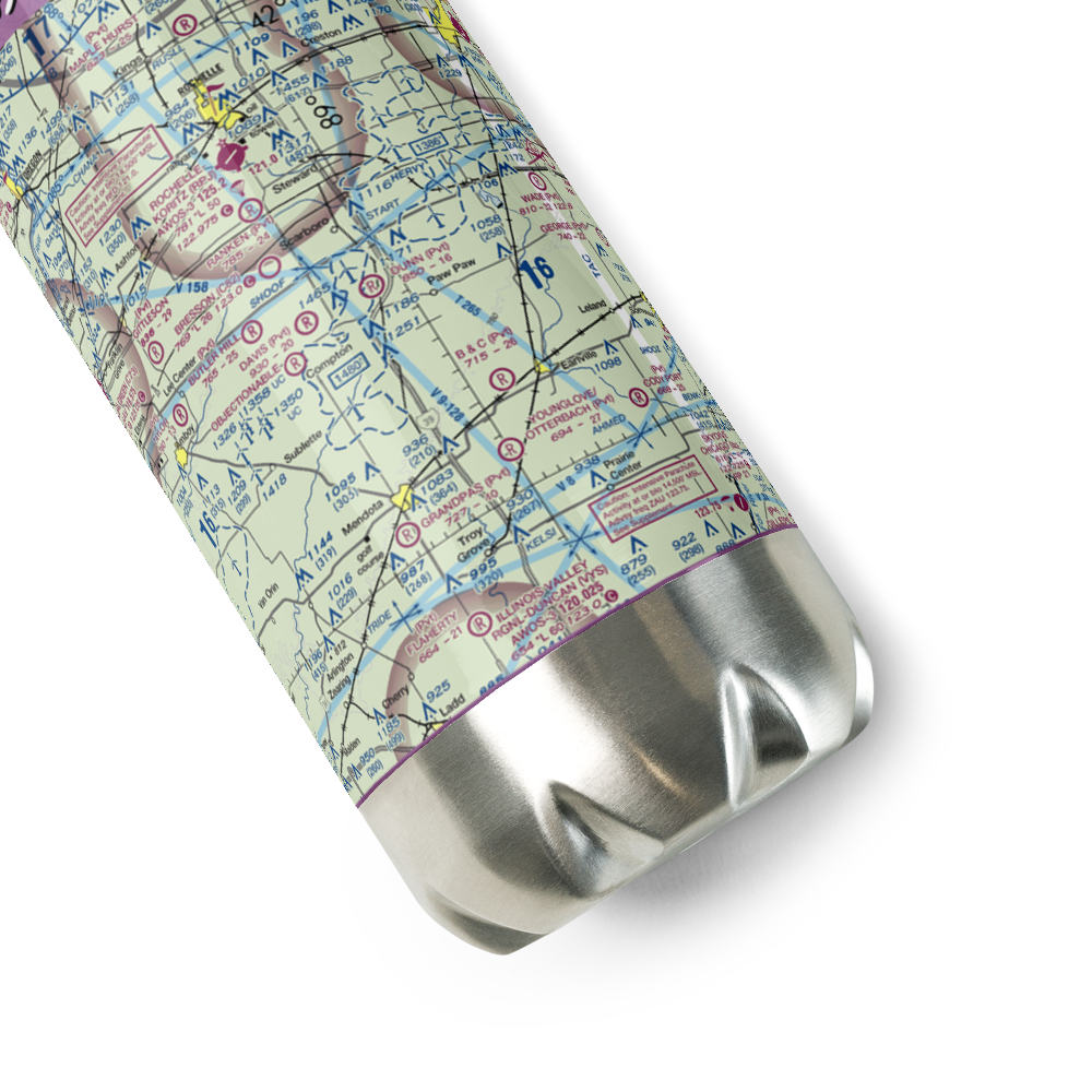 Dunn Airport (LL54) VFR Sectional Water Bottle 