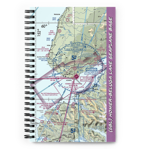 Homer-Beluga Lake Seaplane Base (5BL) VFR Sectional Notebook