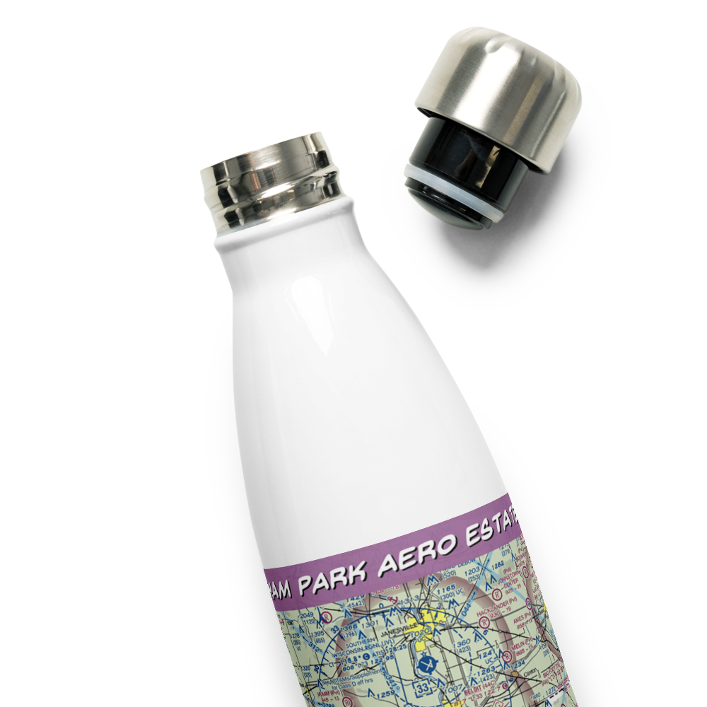 Latham Park Aero Estates Airport (LL81) VFR Sectional Water Bottle 