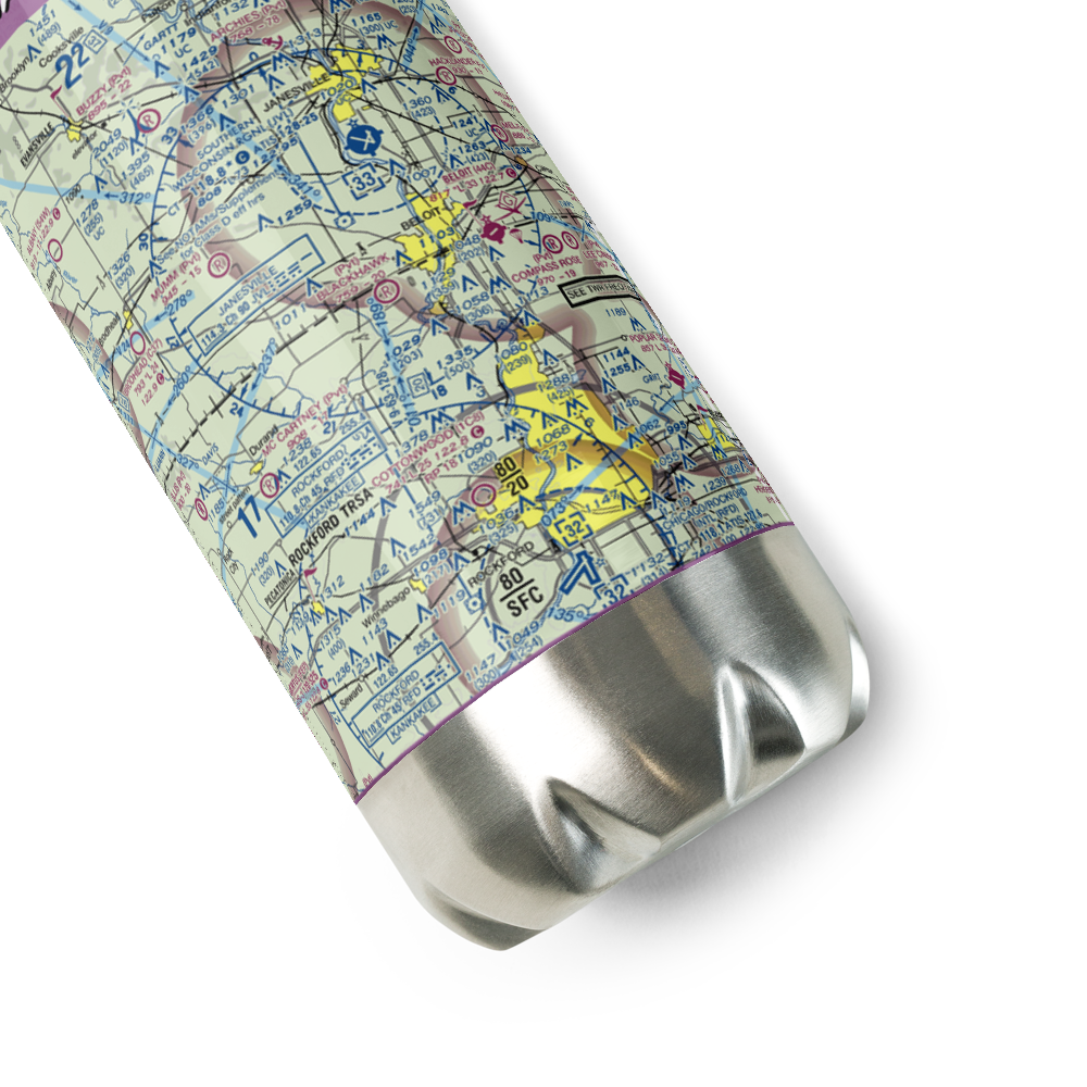 Blackhawk Farms Inc Airport (LL89) VFR Sectional Water Bottle 