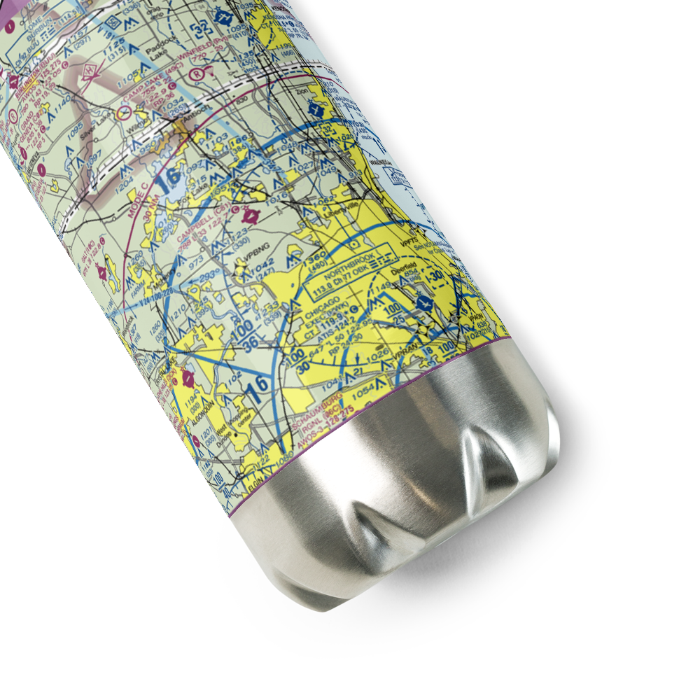 Rockenbach Airport (LL97) VFR Sectional Water Bottle 