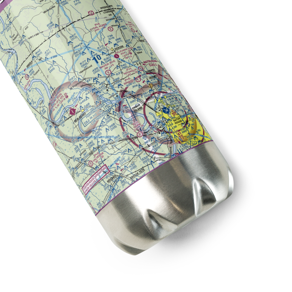 Nauga Field (LS35) VFR Sectional Water Bottle 
