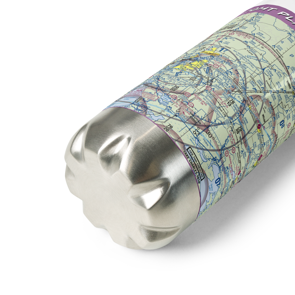 Light Plane Flyers Airfield (LS36) VFR Sectional Water Bottle 