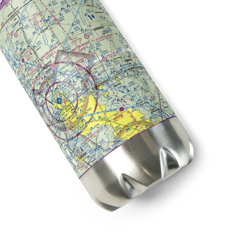 Country Bend Airport (LS39) VFR Sectional Water Bottle 