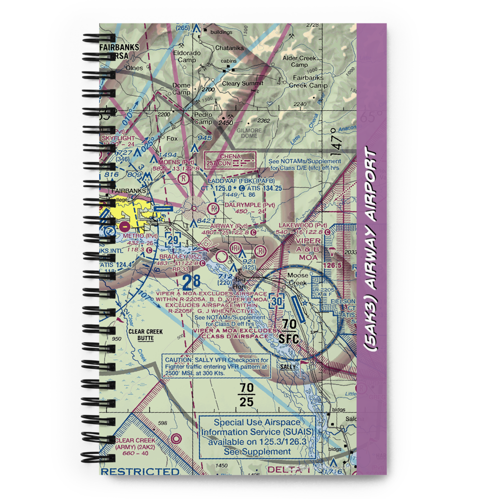 Airway Airport (5AK3) VFR Sectional Notebook 