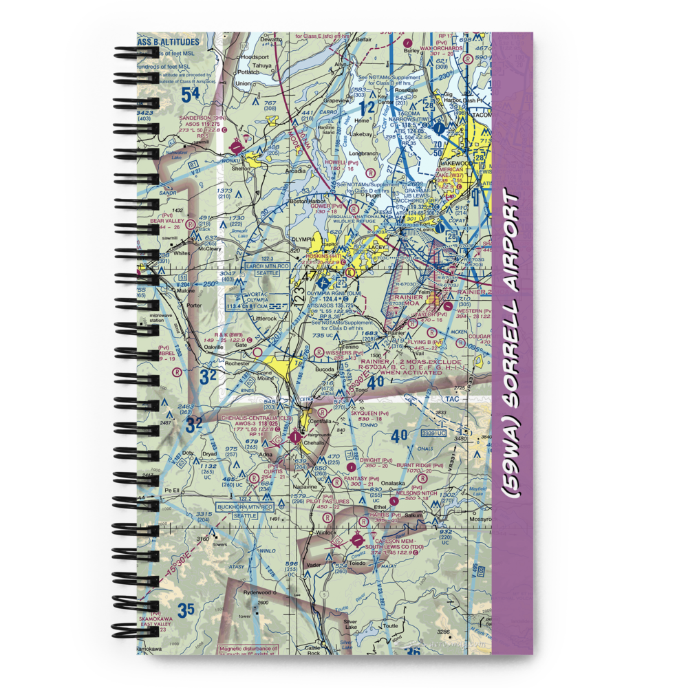 Sorrell Airport (59WA) VFR Sectional Notebook 