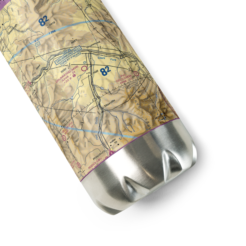 Drummond Airport (M26) VFR Sectional Water Bottle 