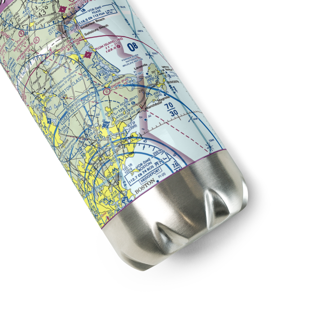 Snow Airport (MA36) VFR Sectional Water Bottle 