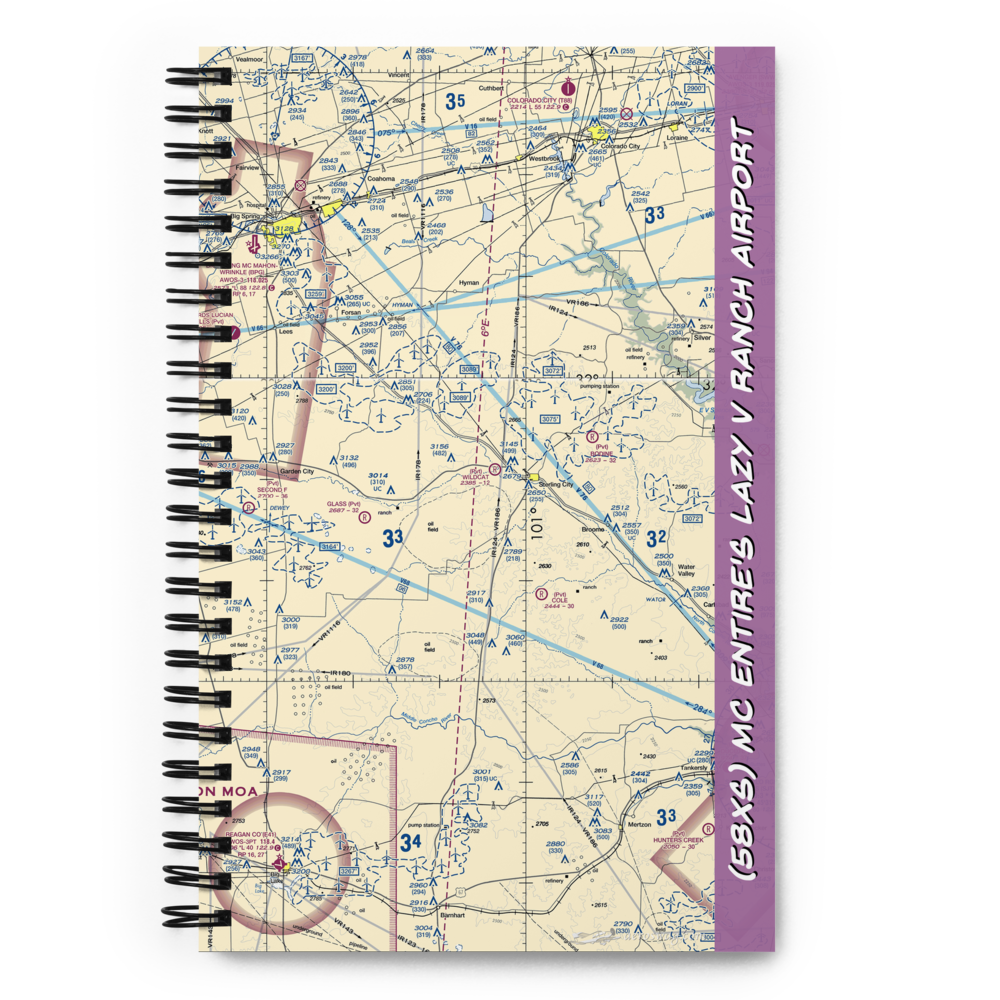 Mc Entire's Lazy V Ranch Airport (58XS) VFR Sectional Notebook 