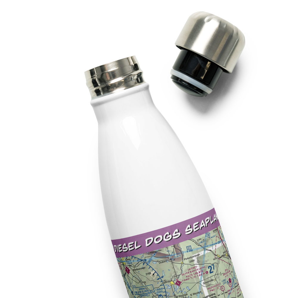 Diesel Dogs Seaplane Base (MA40) VFR Sectional Water Bottle 