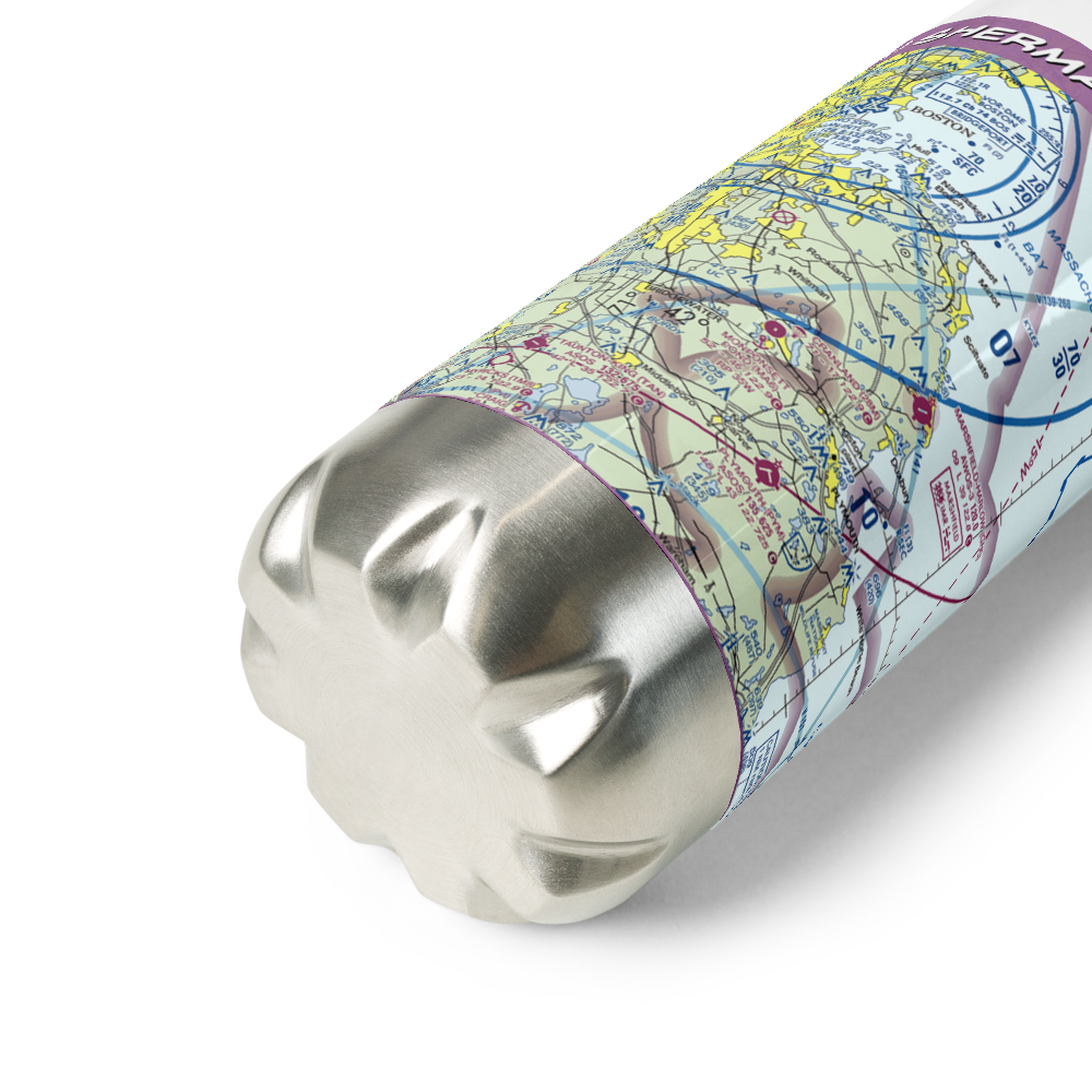 Sherman-Private Airport (MA63) VFR Sectional Water Bottle 
