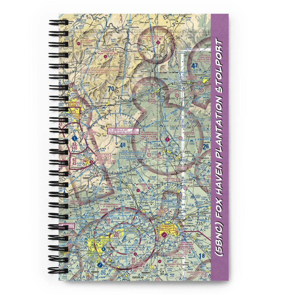 Fox Haven Plantation STOLport (58NC) VFR Sectional Notebook 