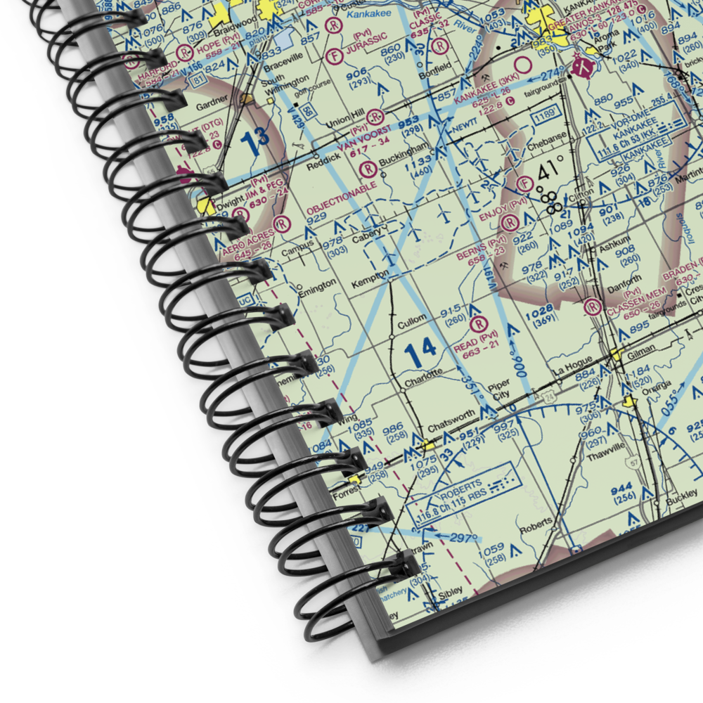 Spangler Airport (58IL) VFR Sectional Notebook 