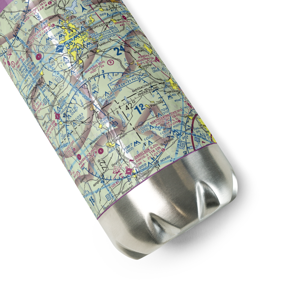 Waters Airport (MA97) VFR Sectional Water Bottle 