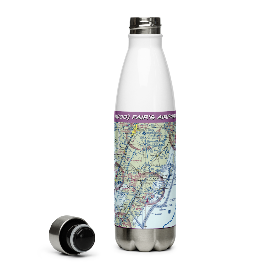 Fair's Airport (MD00) VFR Sectional Water Bottle 