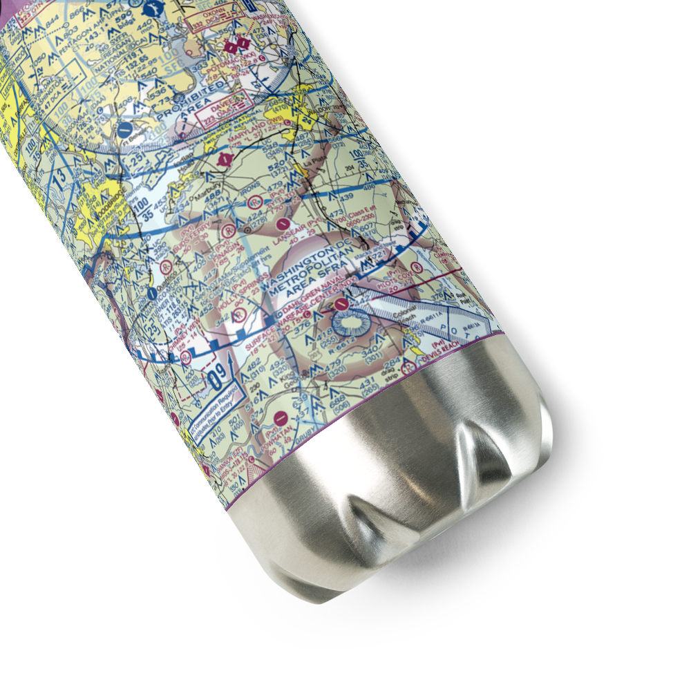 Finagin Airfield (MD05) VFR Sectional Water Bottle 