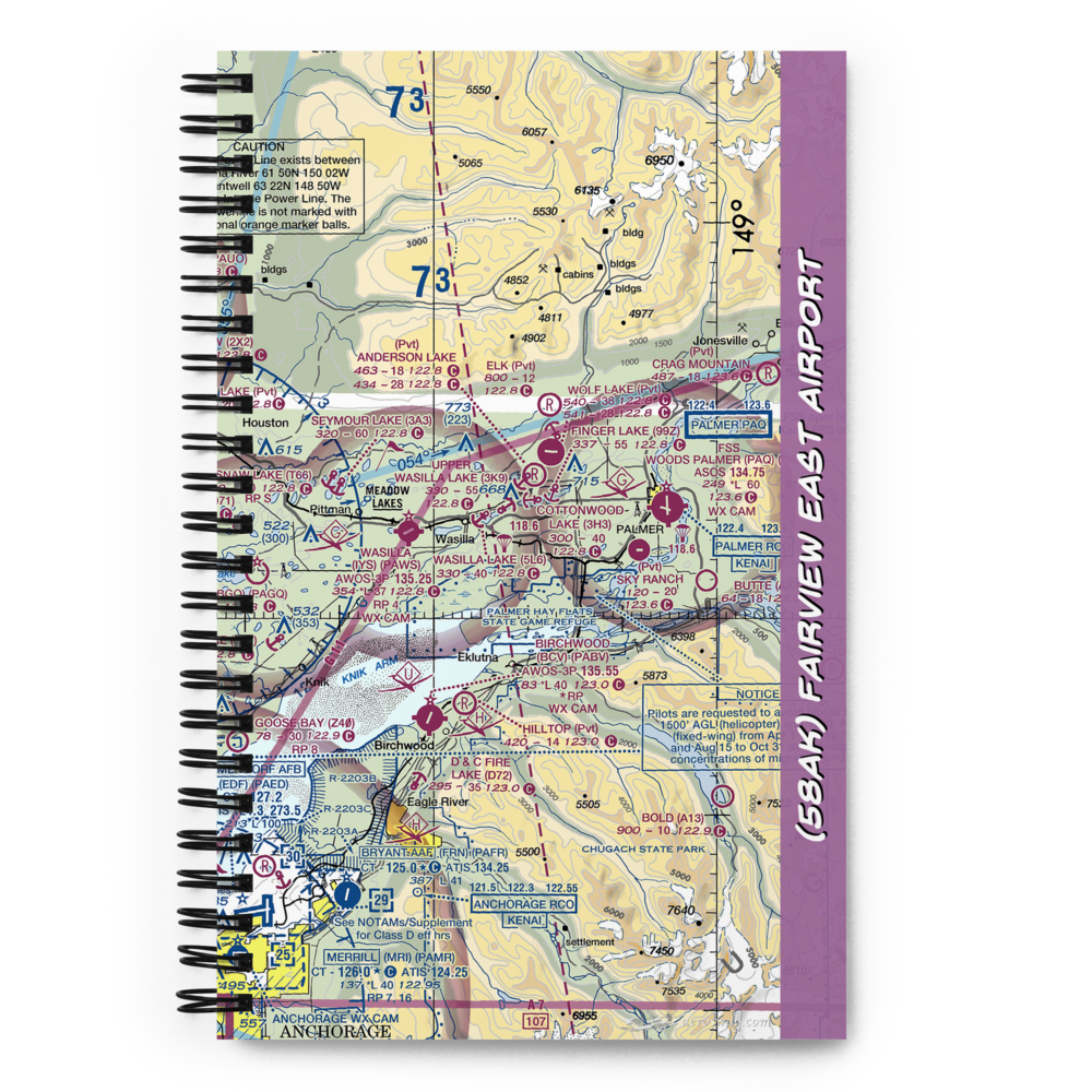 Fairview East Airport (58AK) VFR Sectional Notebook 