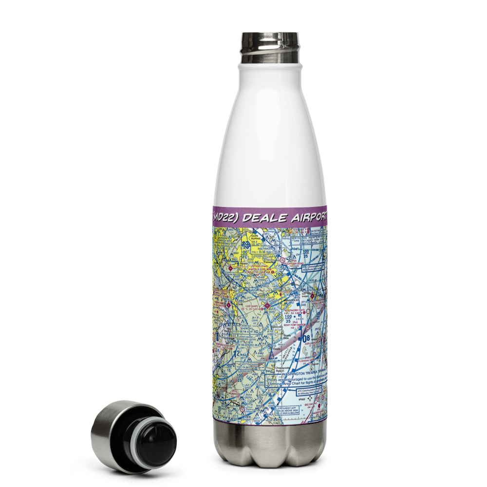 Deale Airport (MD22) VFR Sectional Water Bottle 