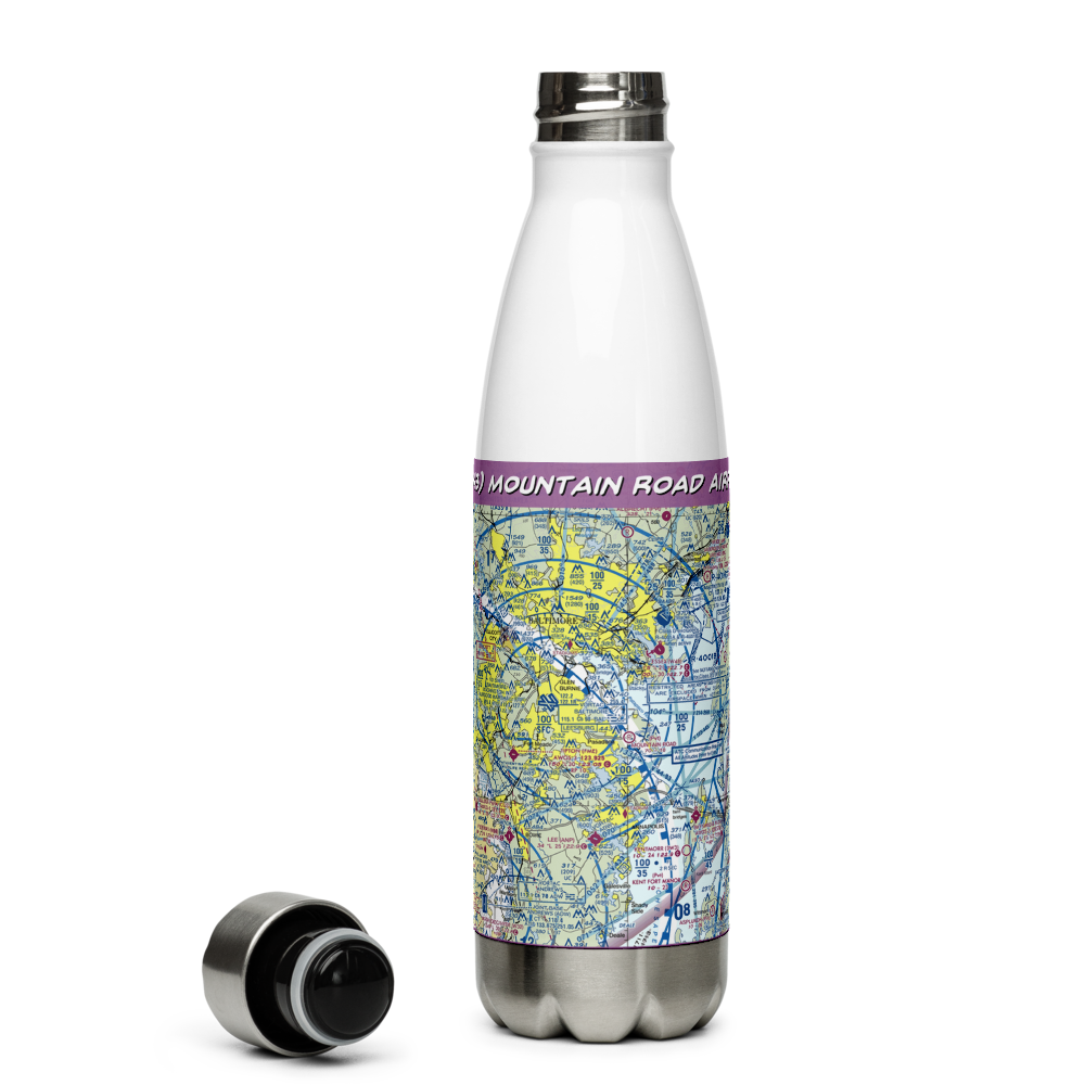Mountain Road Airport (MD43) VFR Sectional Water Bottle 