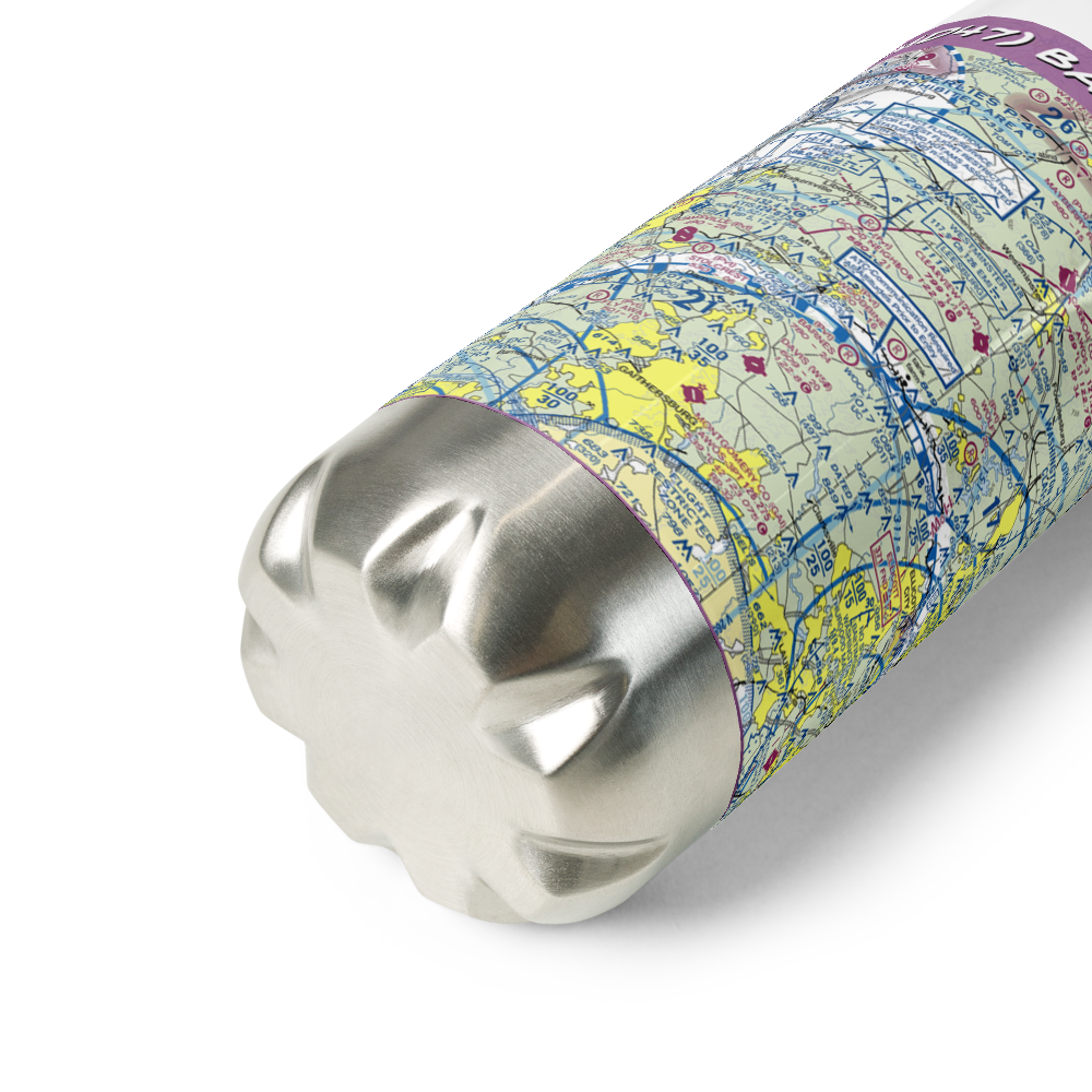 Barnes Airport (MD47) VFR Sectional Water Bottle 
