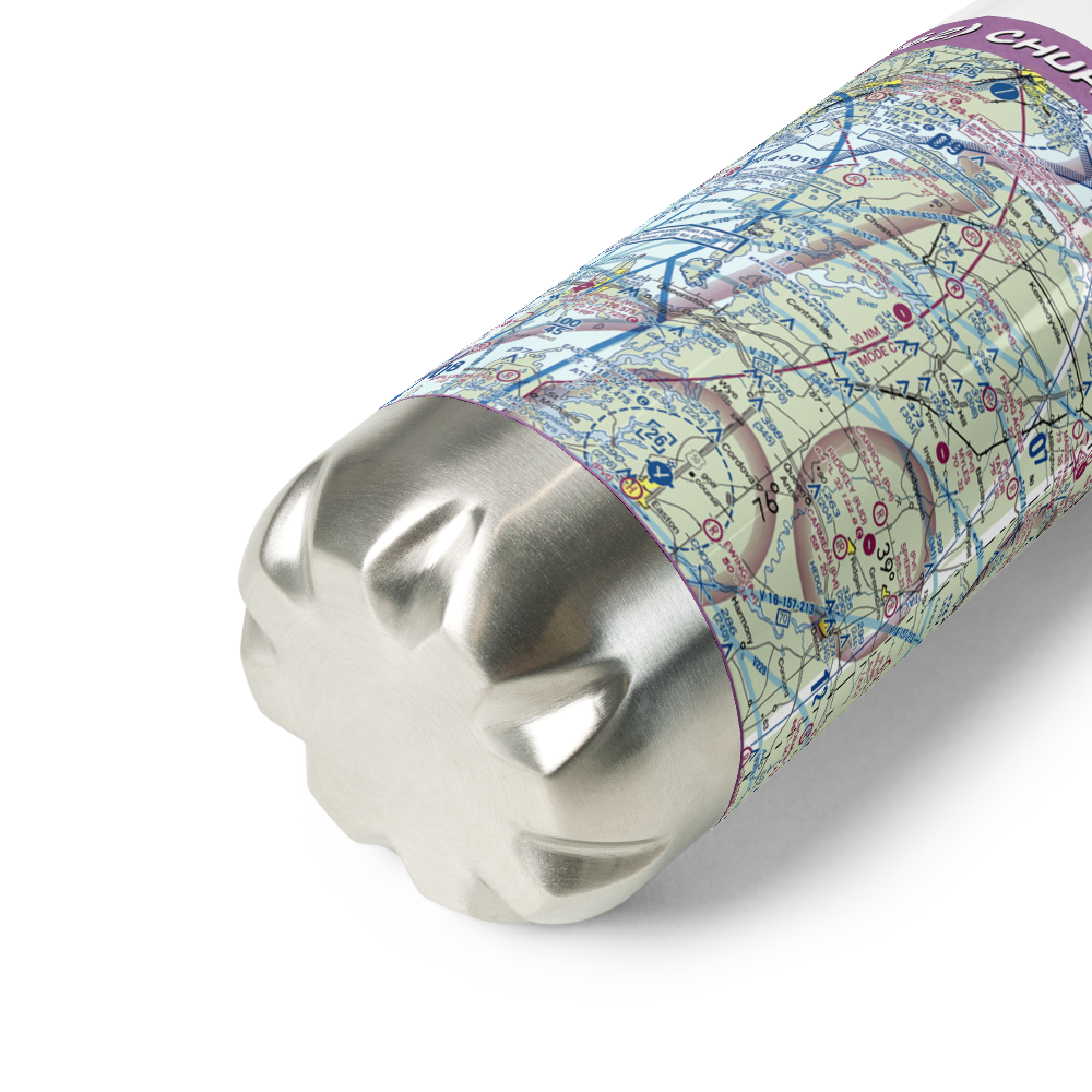 Church Hill Airport (MD62) VFR Sectional Water Bottle 