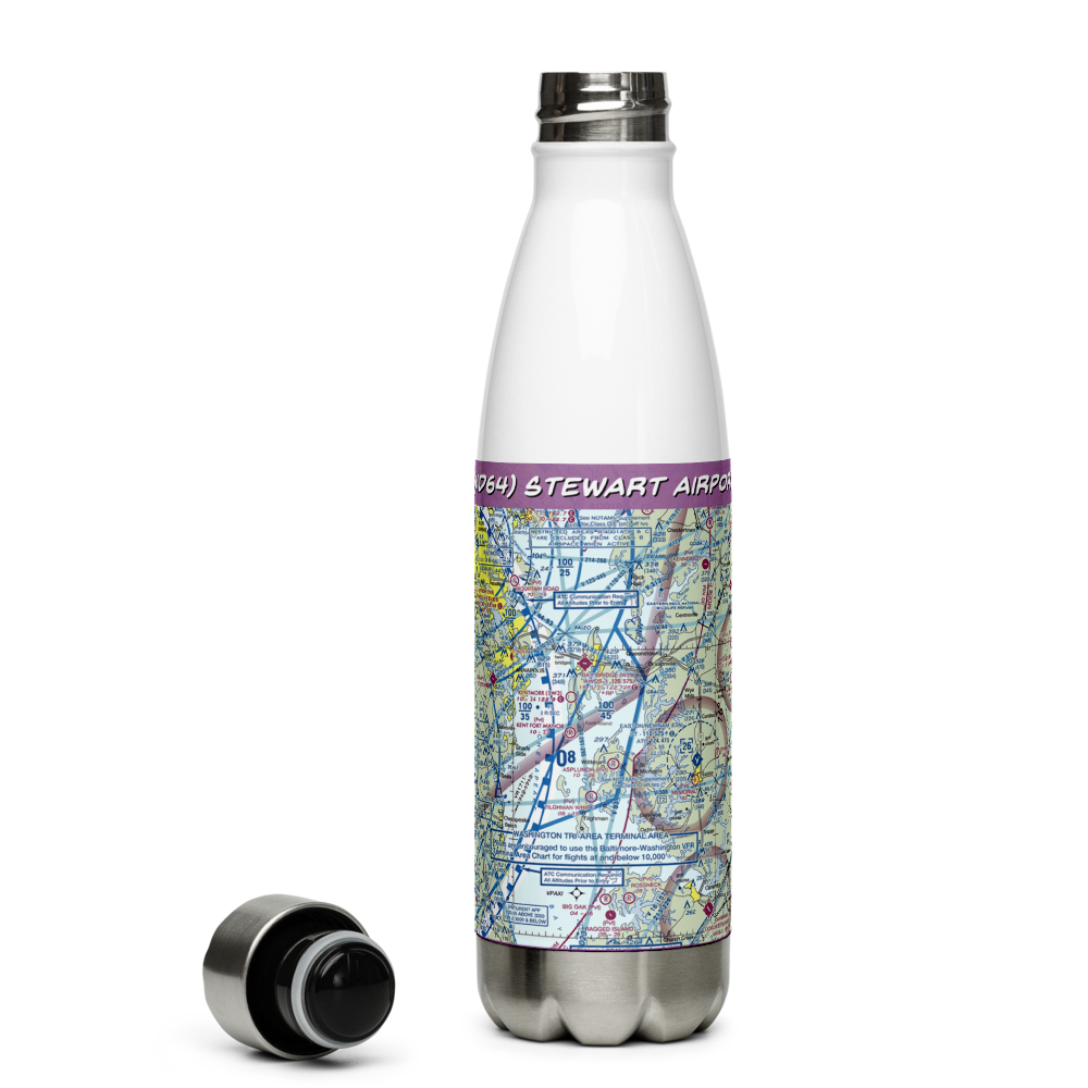 Stewart Airport (MD64) VFR Sectional Water Bottle 