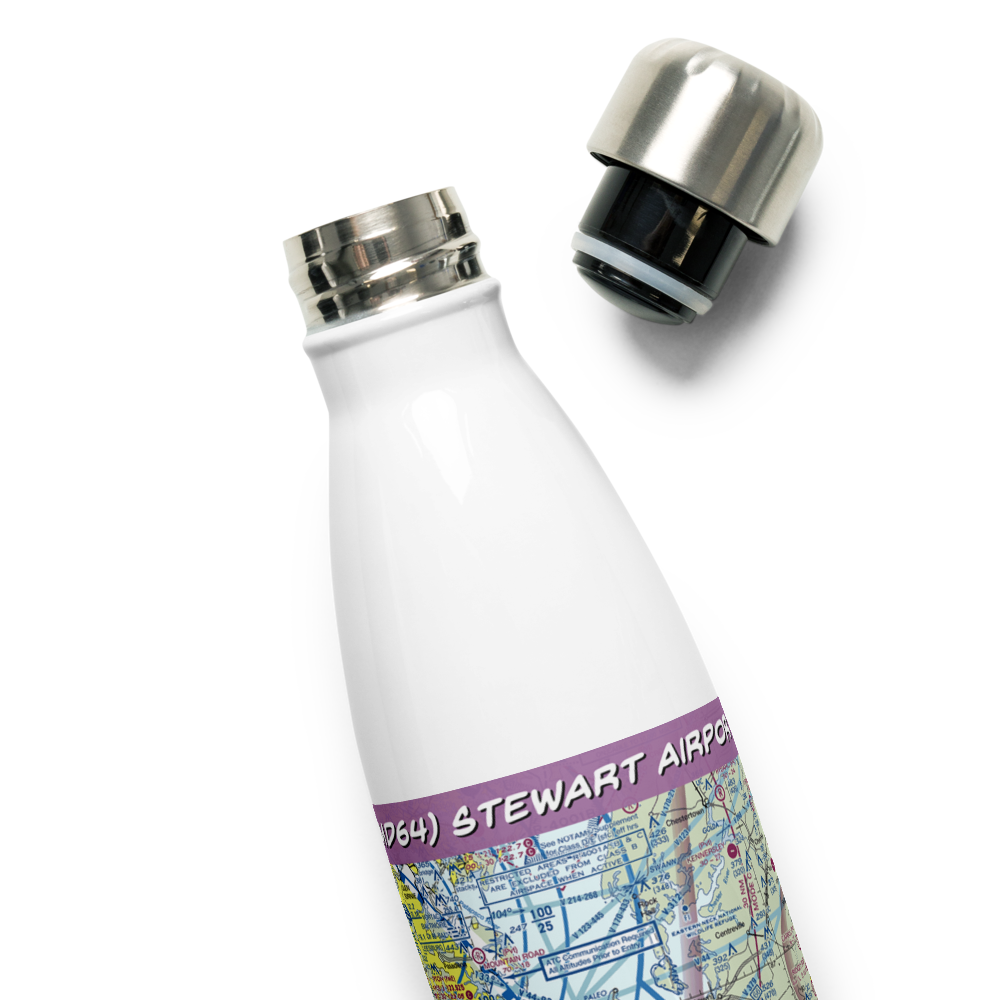 Stewart Airport (MD64) VFR Sectional Water Bottle 