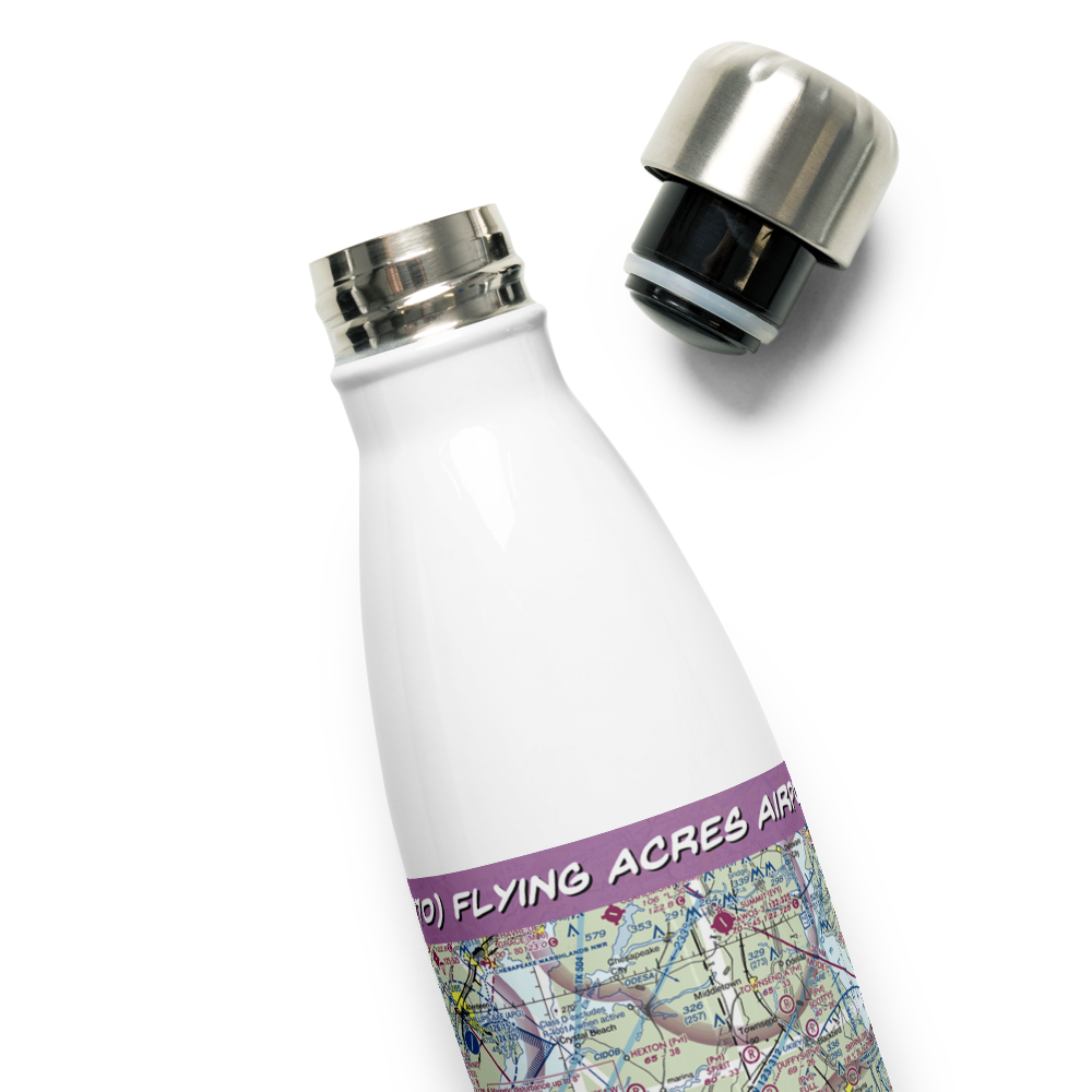 Flying Acres Airport (MD70) VFR Sectional Water Bottle 