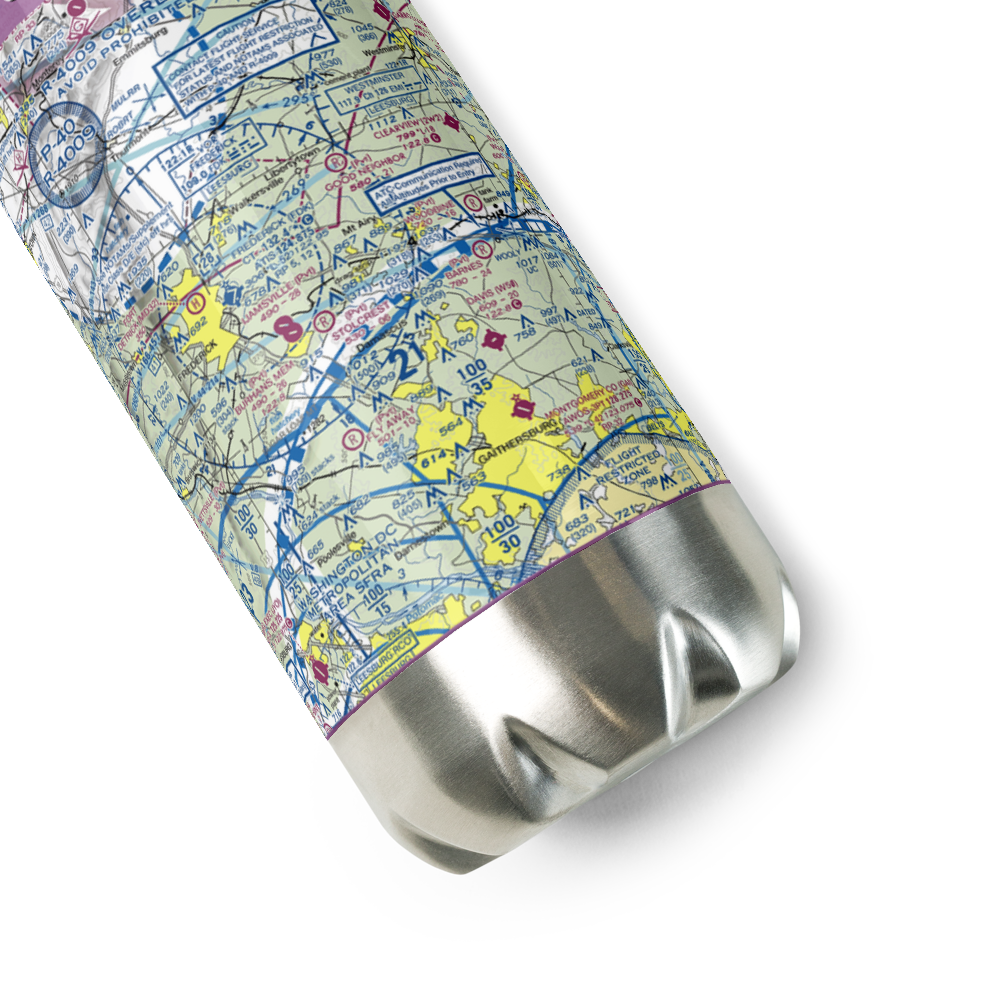 Stolcrest STOLport (MD75) VFR Sectional Water Bottle 