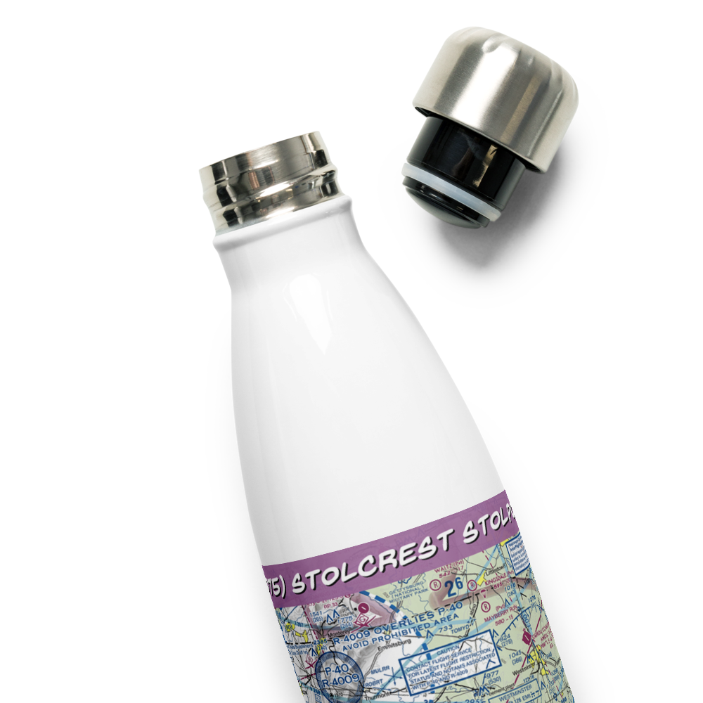 Stolcrest STOLport (MD75) VFR Sectional Water Bottle 