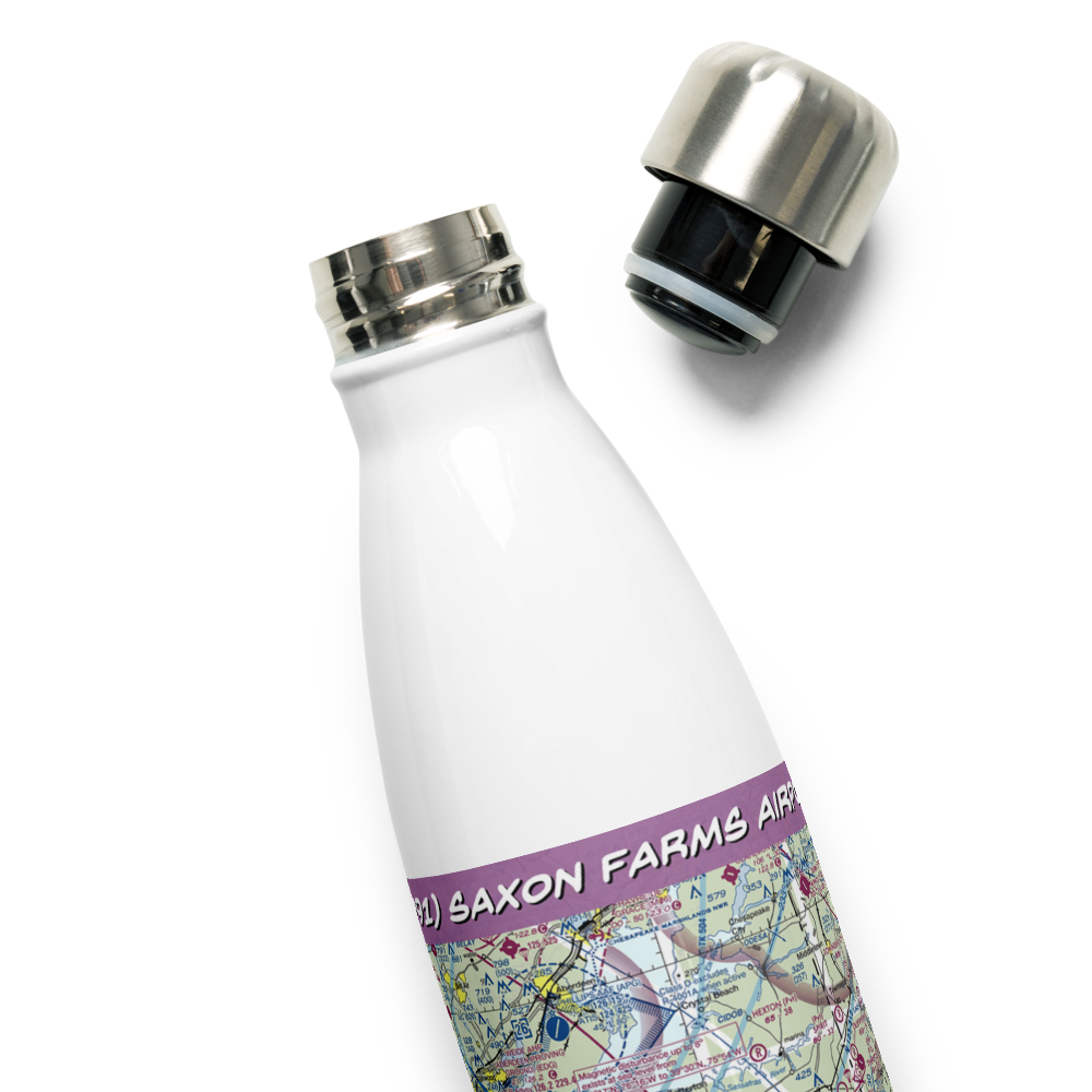 Saxon Farms Airport (MD91) VFR Sectional Water Bottle 