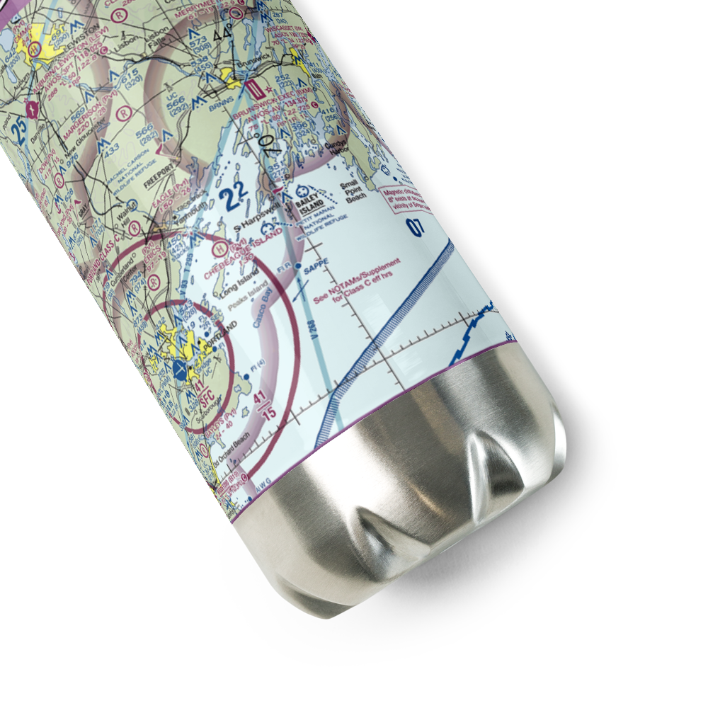 Farr Field (ME33) VFR Sectional Water Bottle 