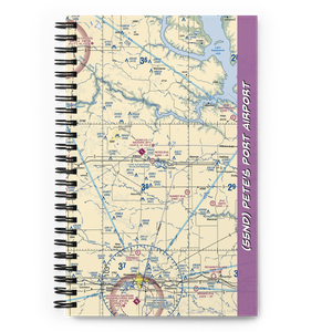 Pete's Port Airport (55ND) VFR Sectional Notebook