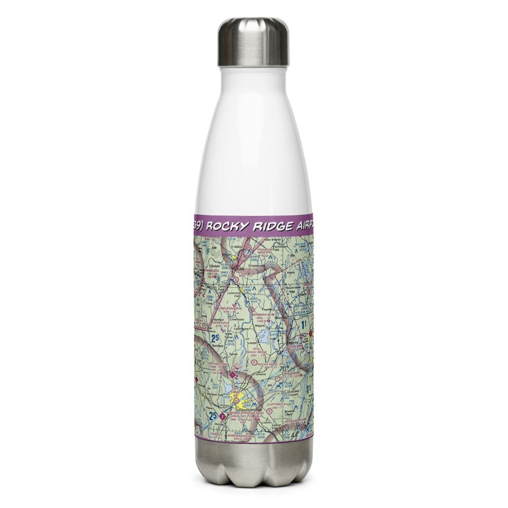 Rocky Ridge Airport (ME39) VFR Sectional Water Bottle 