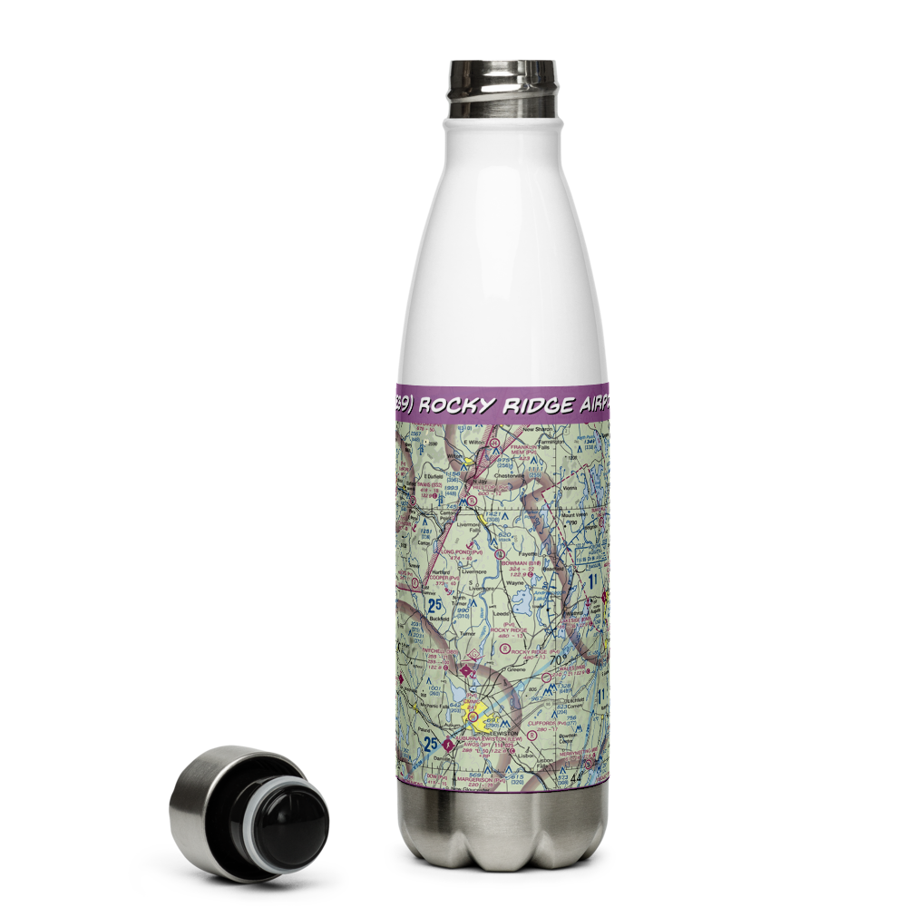 Rocky Ridge Airport (ME39) VFR Sectional Water Bottle 