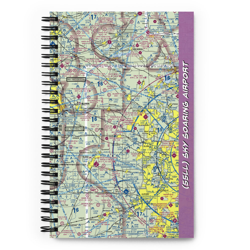 Sky Soaring Airport (55LL) VFR Sectional Notebook 
