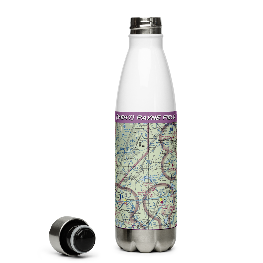 Payne Field (ME47) VFR Sectional Water Bottle 