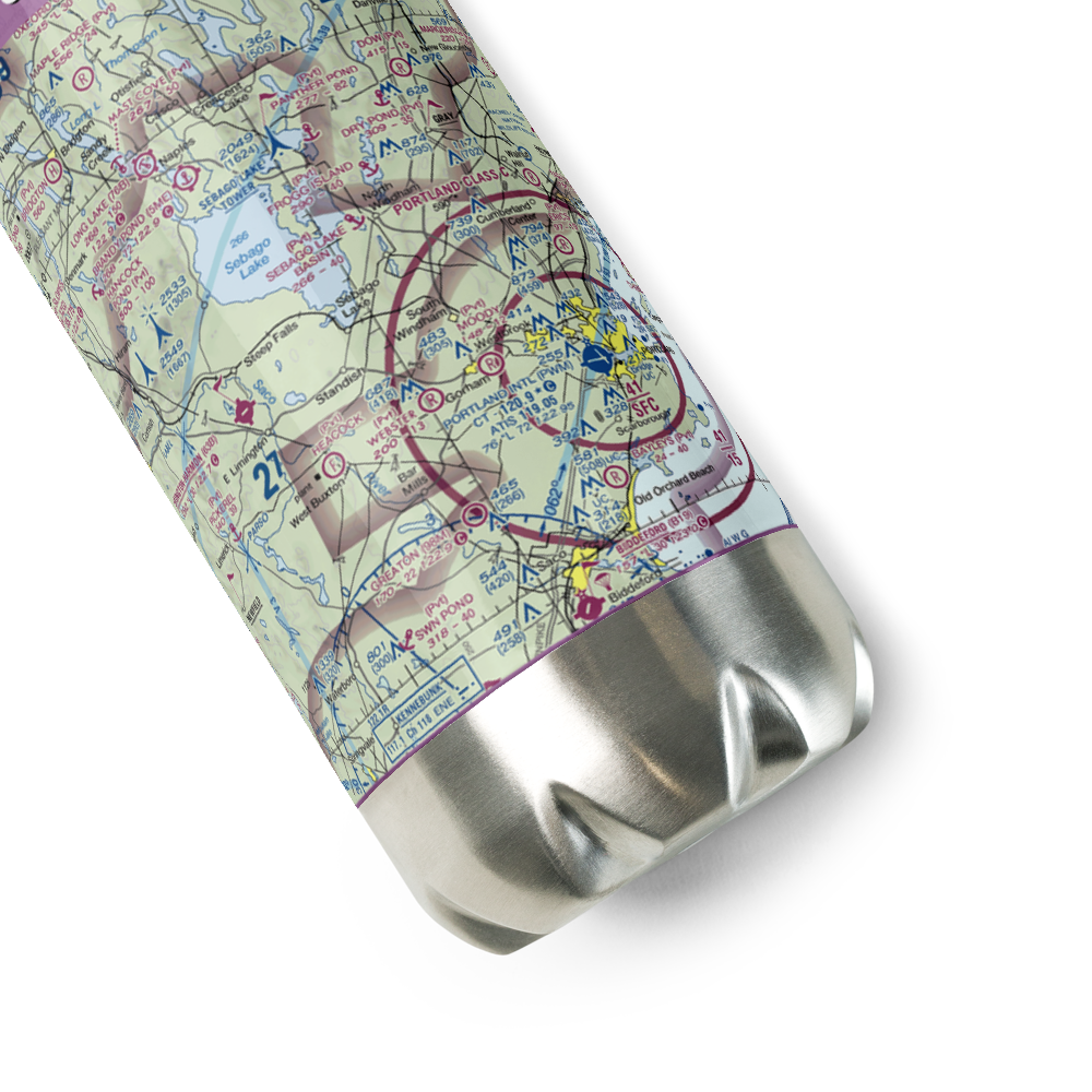 Clark Field (ME96) VFR Sectional Water Bottle 