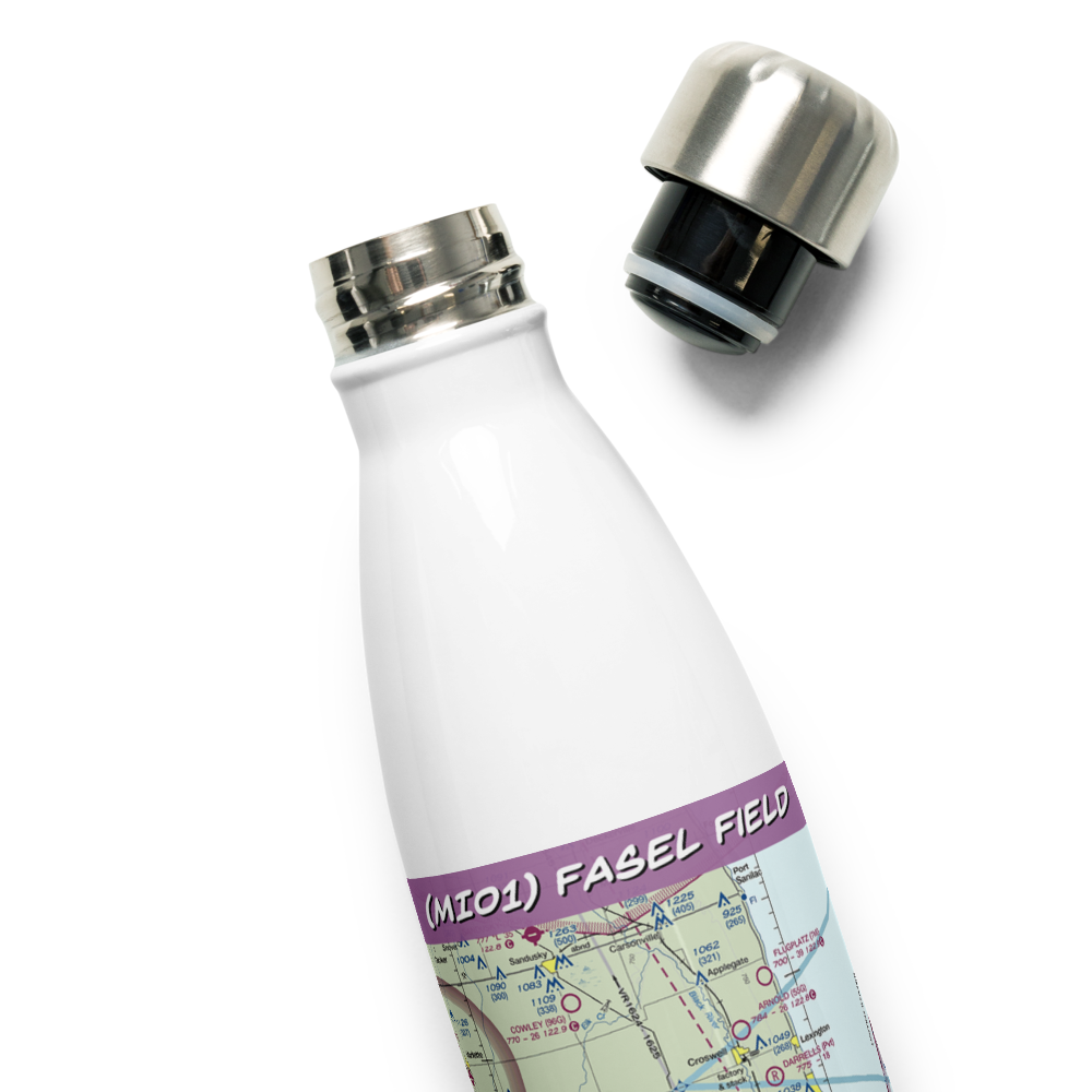 Fasel Field (MI01) VFR Sectional Water Bottle 