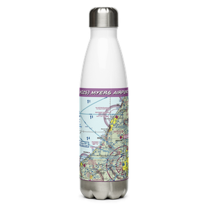 Myers Airport (MI25) VFR Sectional Water Bottle