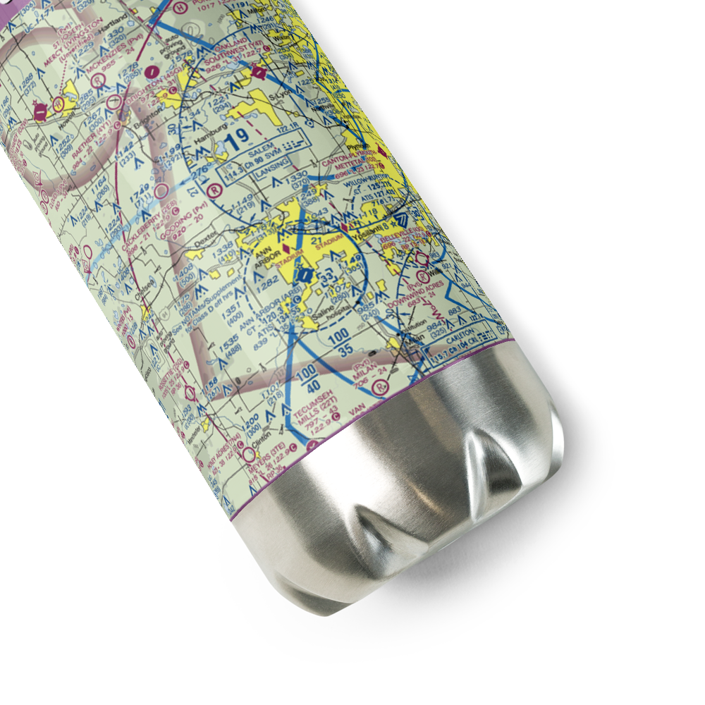 Gooding Airport (MI29) VFR Sectional Water Bottle 