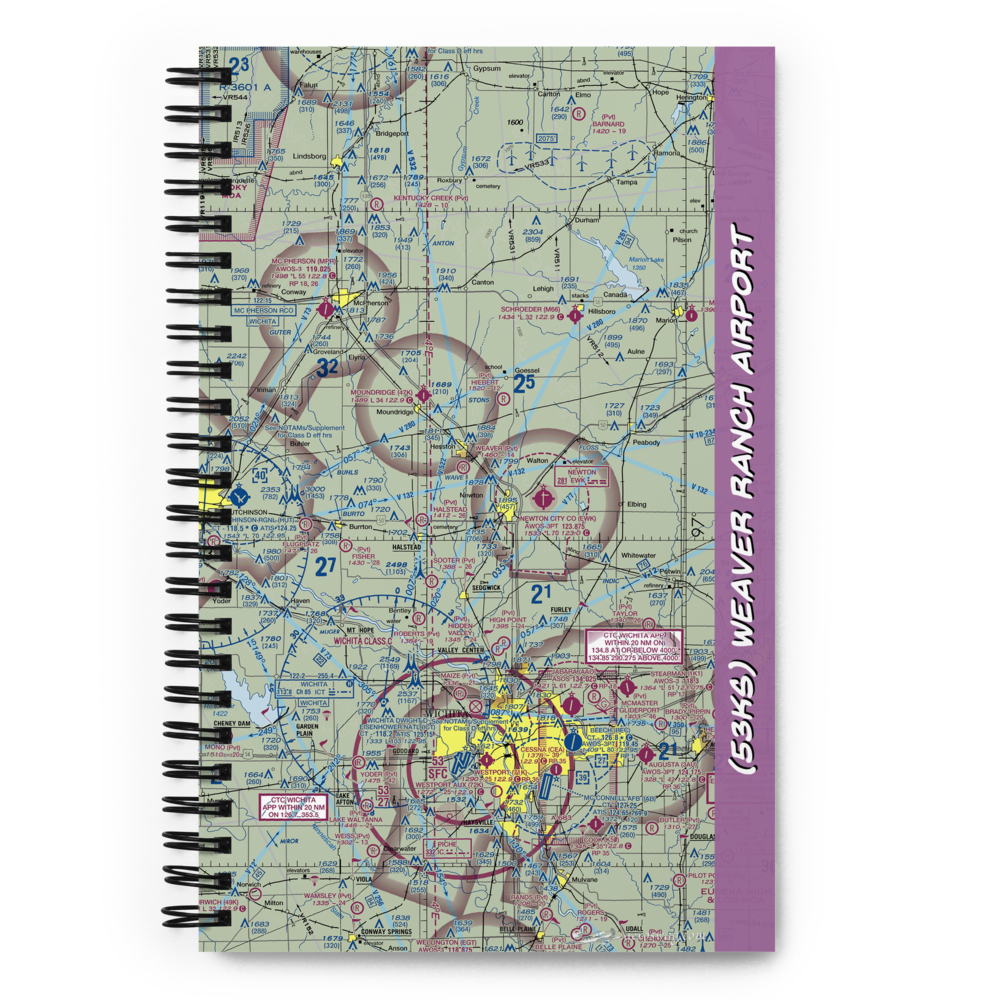 Weaver Ranch Airport (53KS) VFR Sectional Notebook 