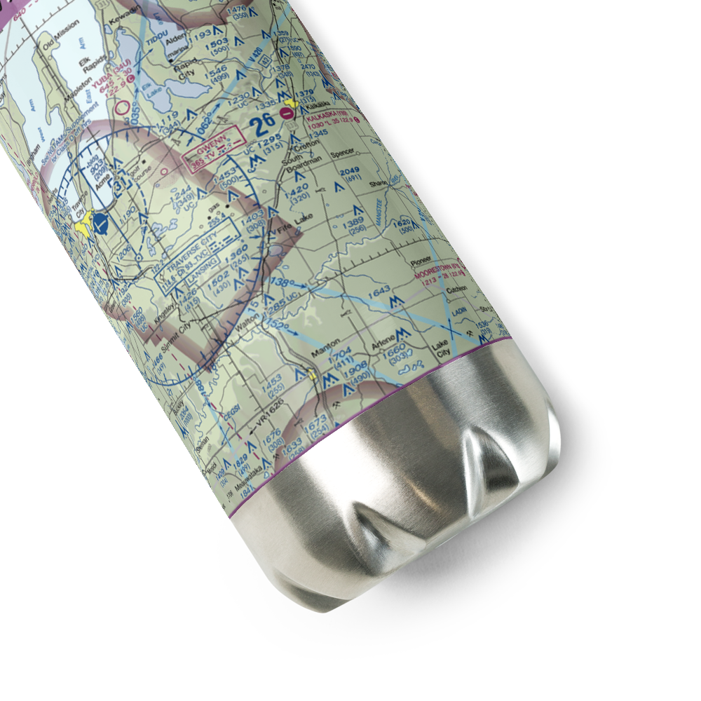 Tannehill Airfield (MI60) VFR Sectional Water Bottle 