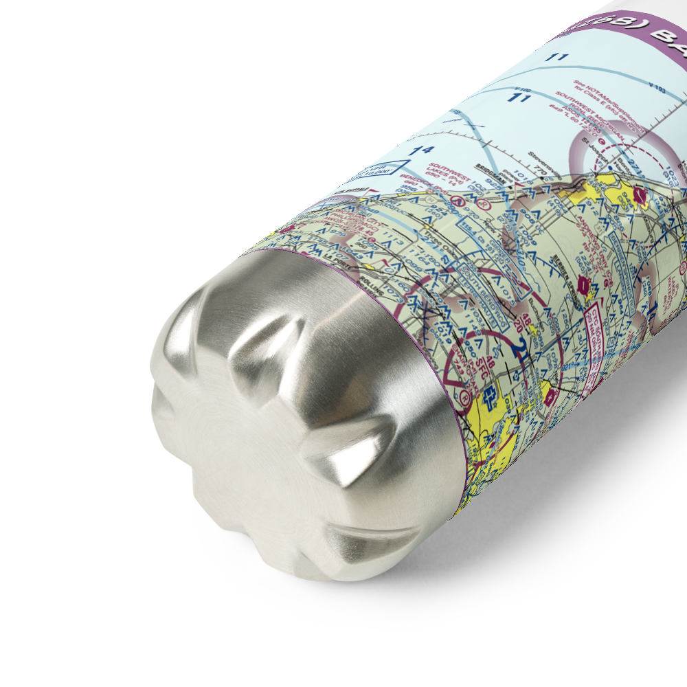 Baroda Airport (MI68) VFR Sectional Water Bottle 