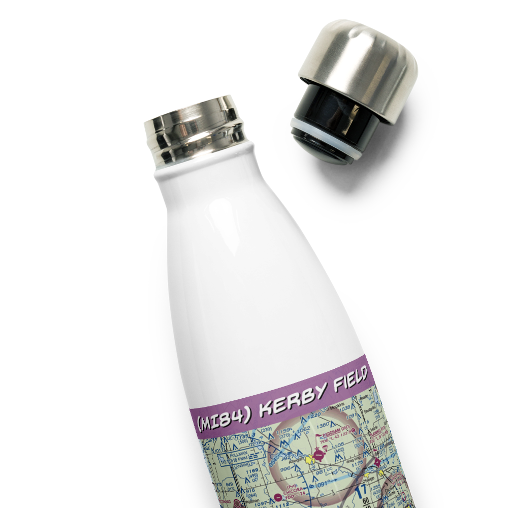 Kerby Field (MI84) VFR Sectional Water Bottle 