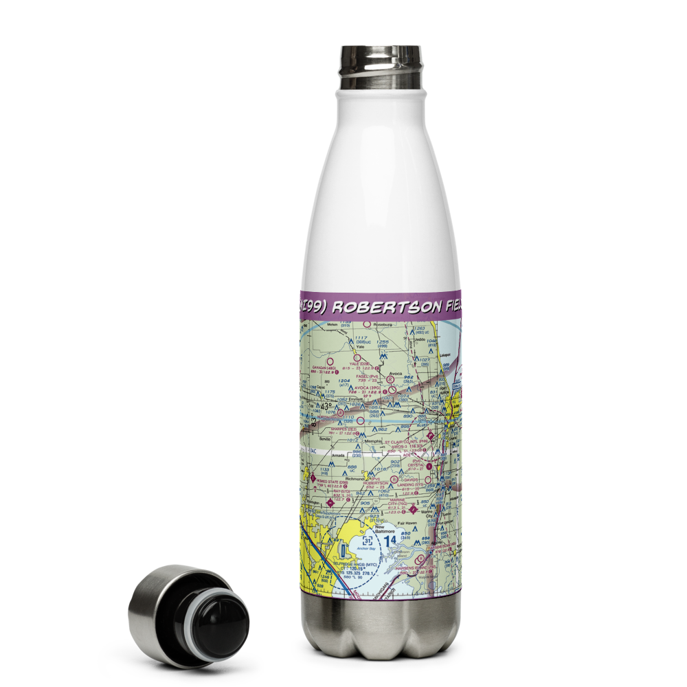 Robertson Field (MI99) VFR Sectional Water Bottle 