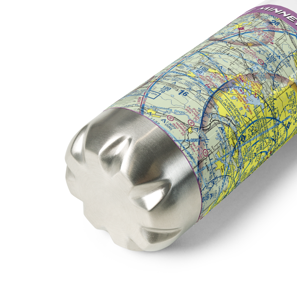 Lake Minnewashta Seaplane Base (MN02) VFR Sectional Water Bottle 