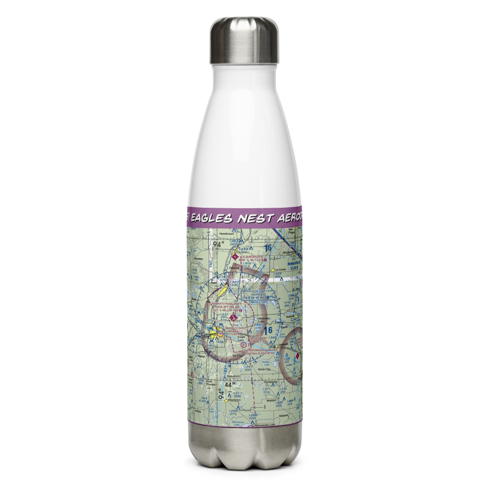 Eagles Nest Aerodrome (MN08) VFR Sectional Water Bottle 